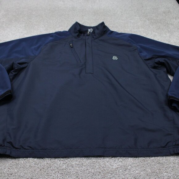 Zero Restriction Tour Series Jacket Mens XL Blue 1/4 Zip Polyester Golf Pullover - Picture 2 of 16